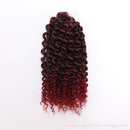 China supplier afro curl marley braid hair crochet braids synthetic hair extension crochet curly hair